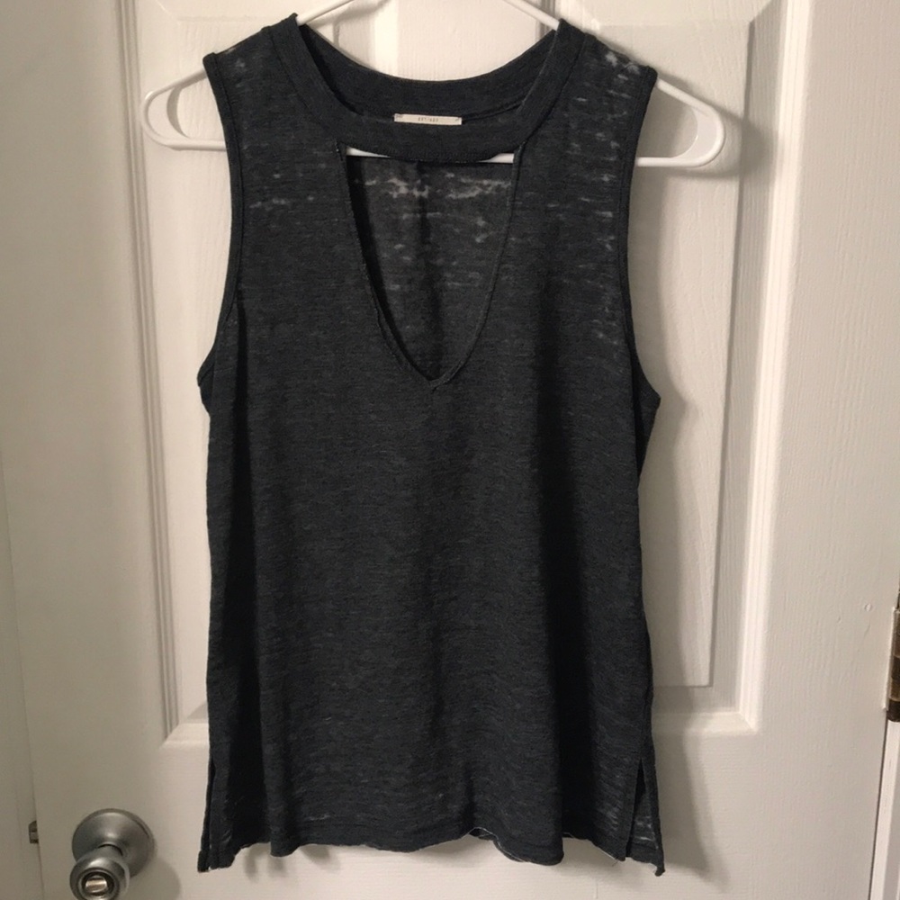 Charcoal cut out tank